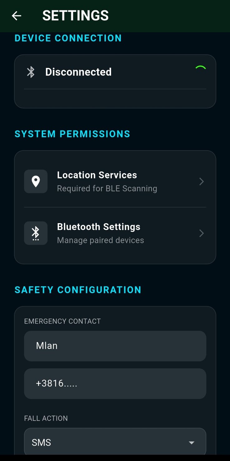 LifeLink App Devices Screen